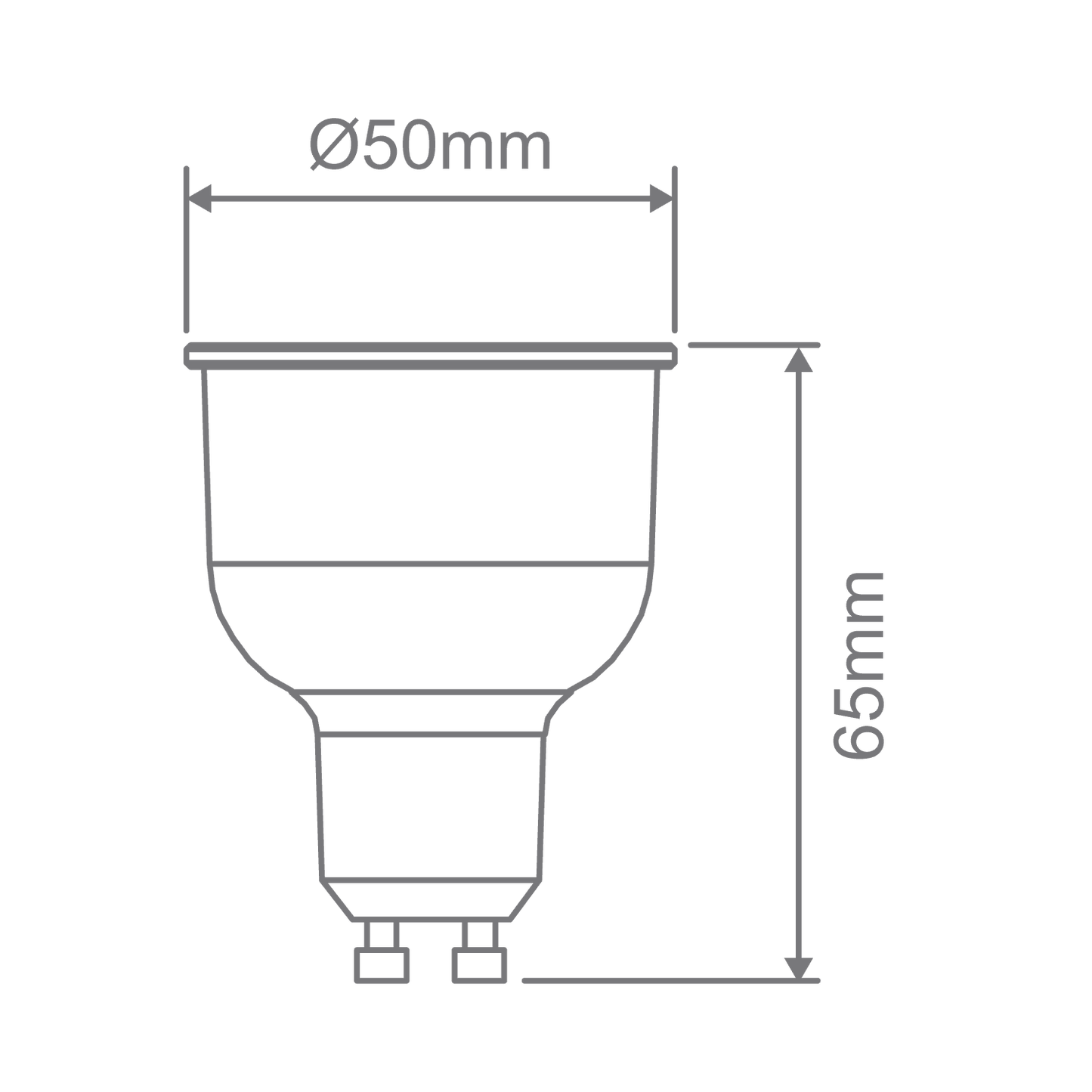 Domus GU10 LED Tri-Colour Globe