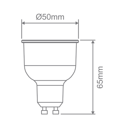 Domus GU10 LED Tri-Colour Globe