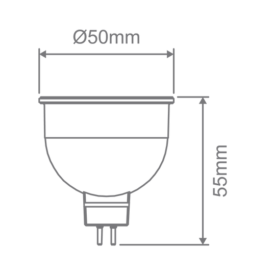 Domus MR16 LED Tri-Colour Globe